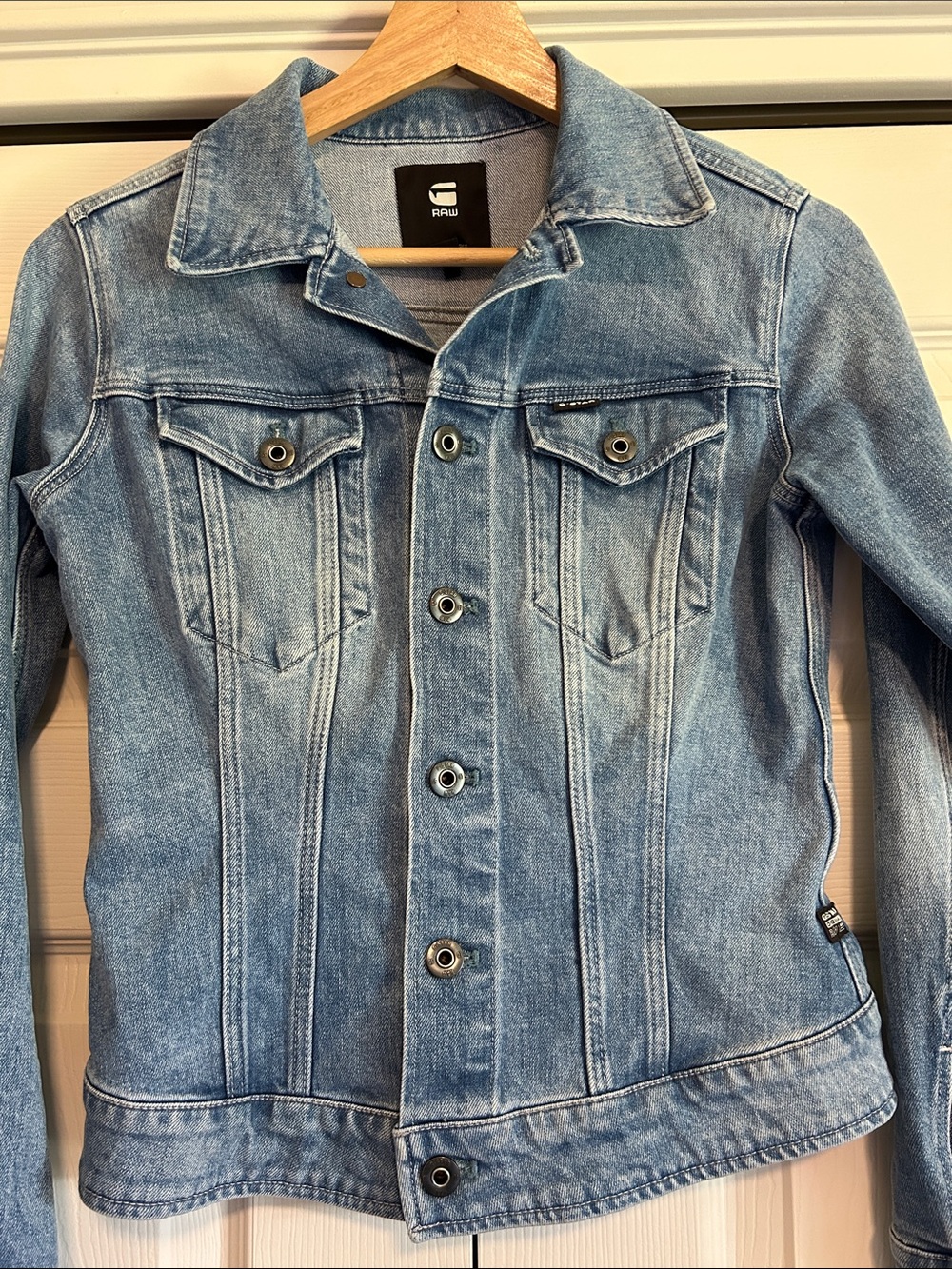 G-Star Raw Women's 3301 Light Wash Denim Jacket Size XS